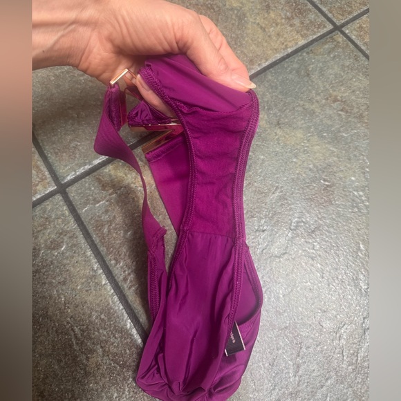 Victoria's Secret Magenta Lingerie with Metallic Accents S - Picture 3 of 4